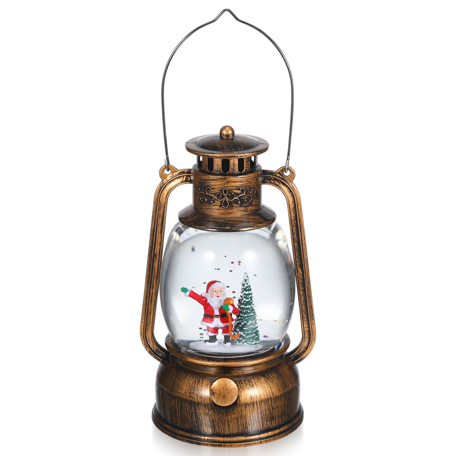 Snow Globe Musical - Musical Christmas Snow Globe Lantern Rotating