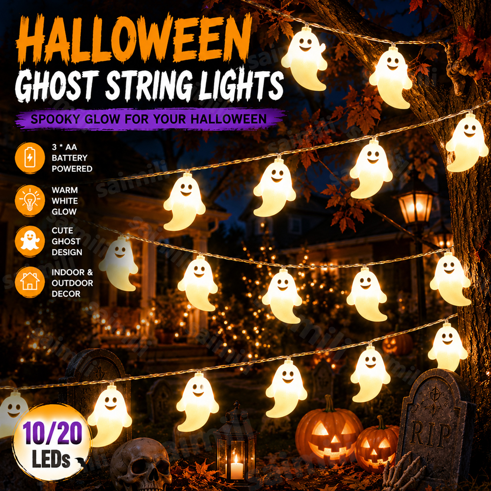 Battery Ghost LED String Light – Led Fairy String Lights Bewertung und Preis