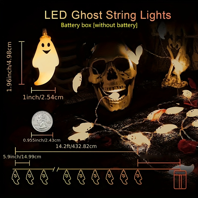 Battery Ghost LED String Light – Led Fairy String Lights Bewertung und Preis