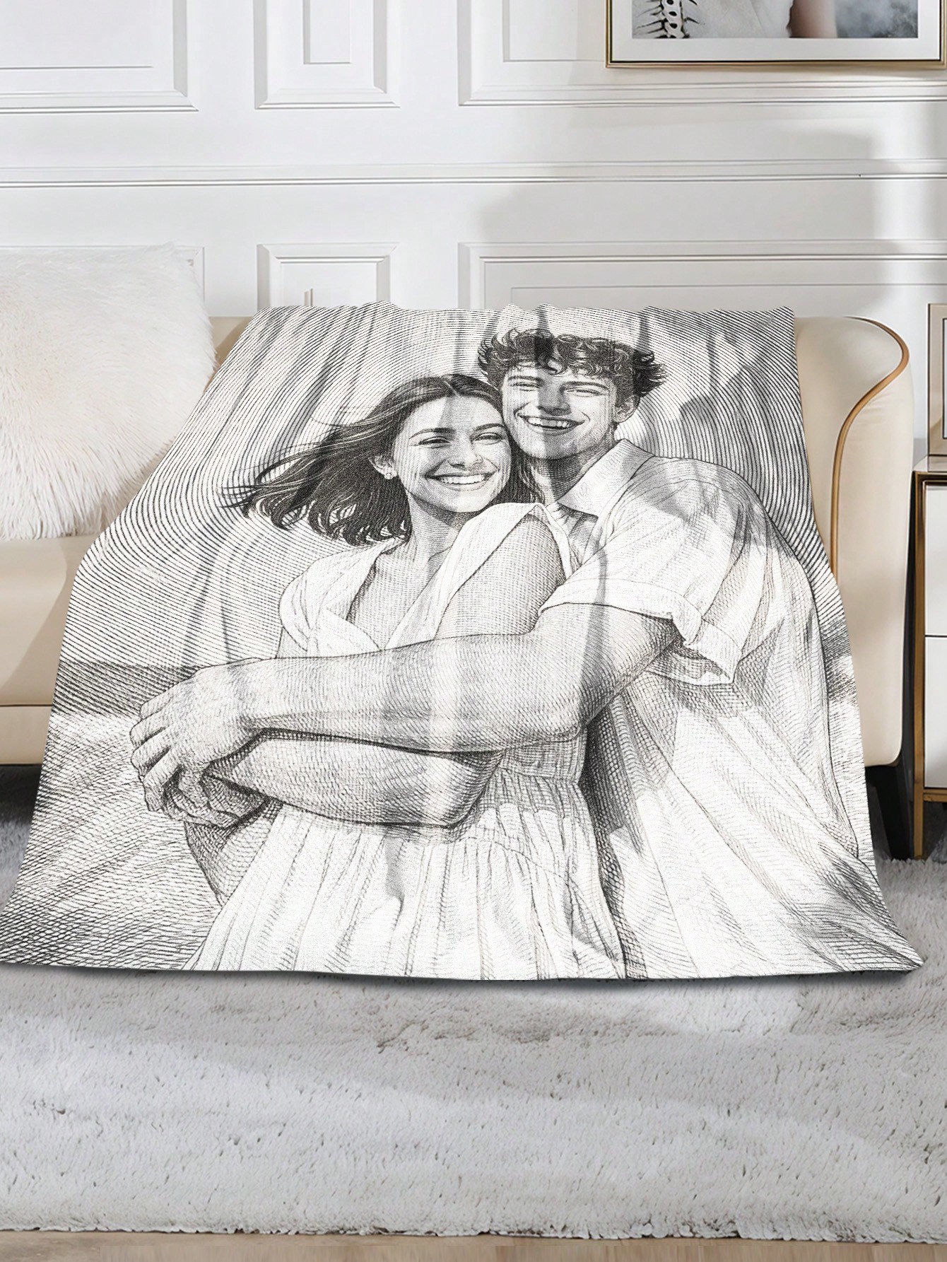 Custom AI Style Photo Blanket  – Christmas Throw Blanket Bewertung und Preis