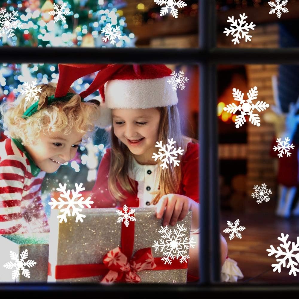 Christmas Window Clings Static – Snowflake Window Decal Bewertung und Preis