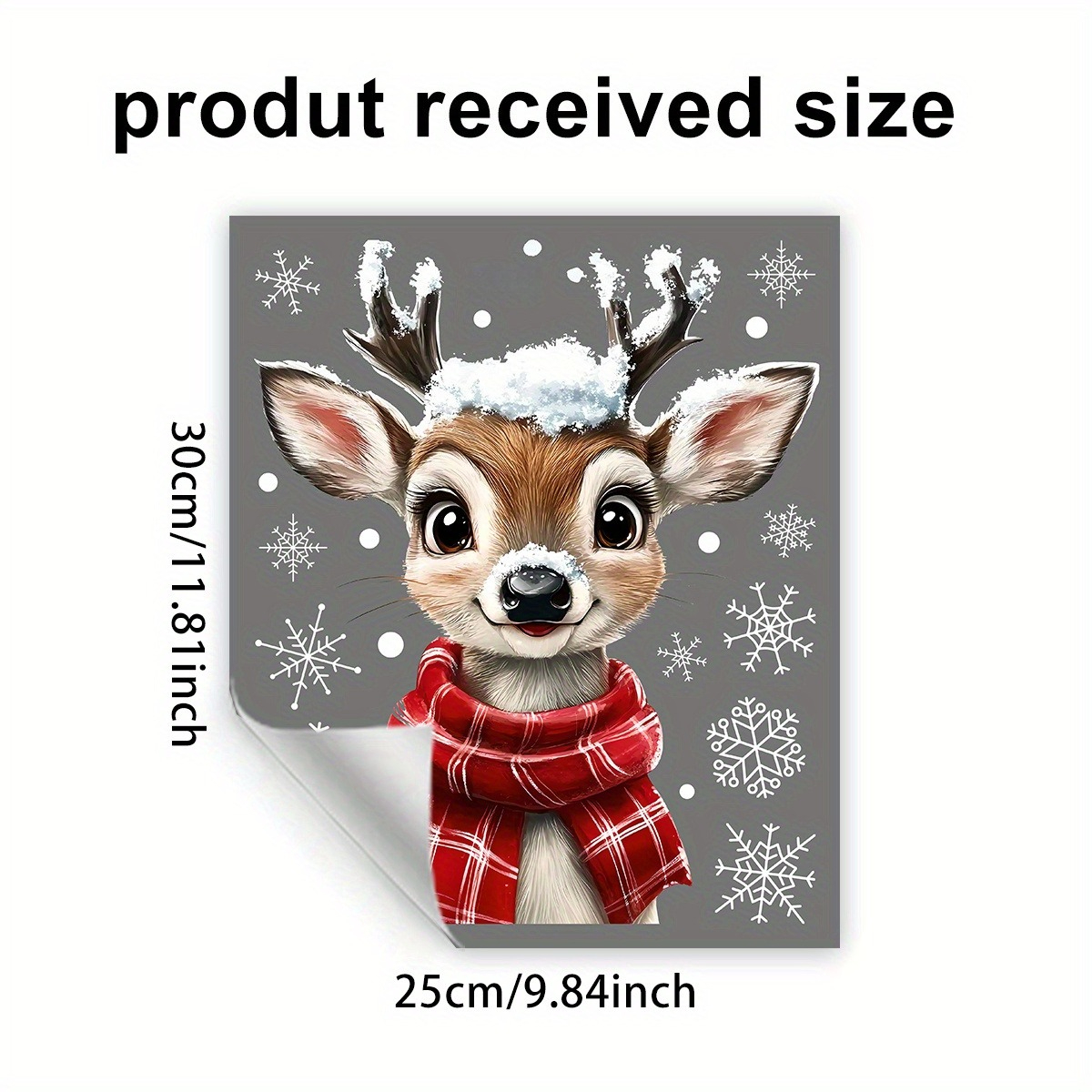 1pc Christmas Scarf Snowflake  – Snowflake Window Decal Bewertung und Preis