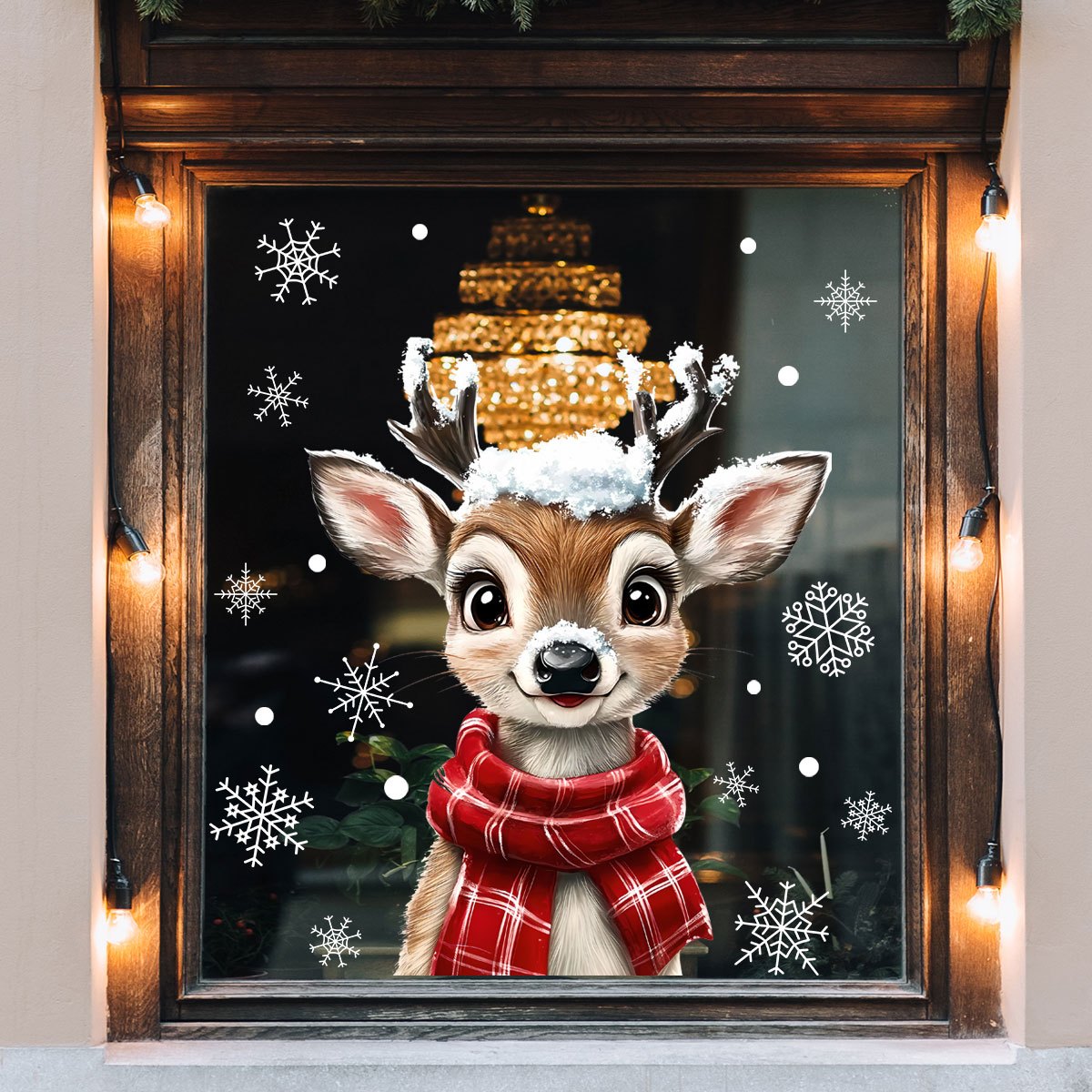 1pc Christmas Scarf Snowflake  – Snowflake Window Decal Bewertung und Preis
