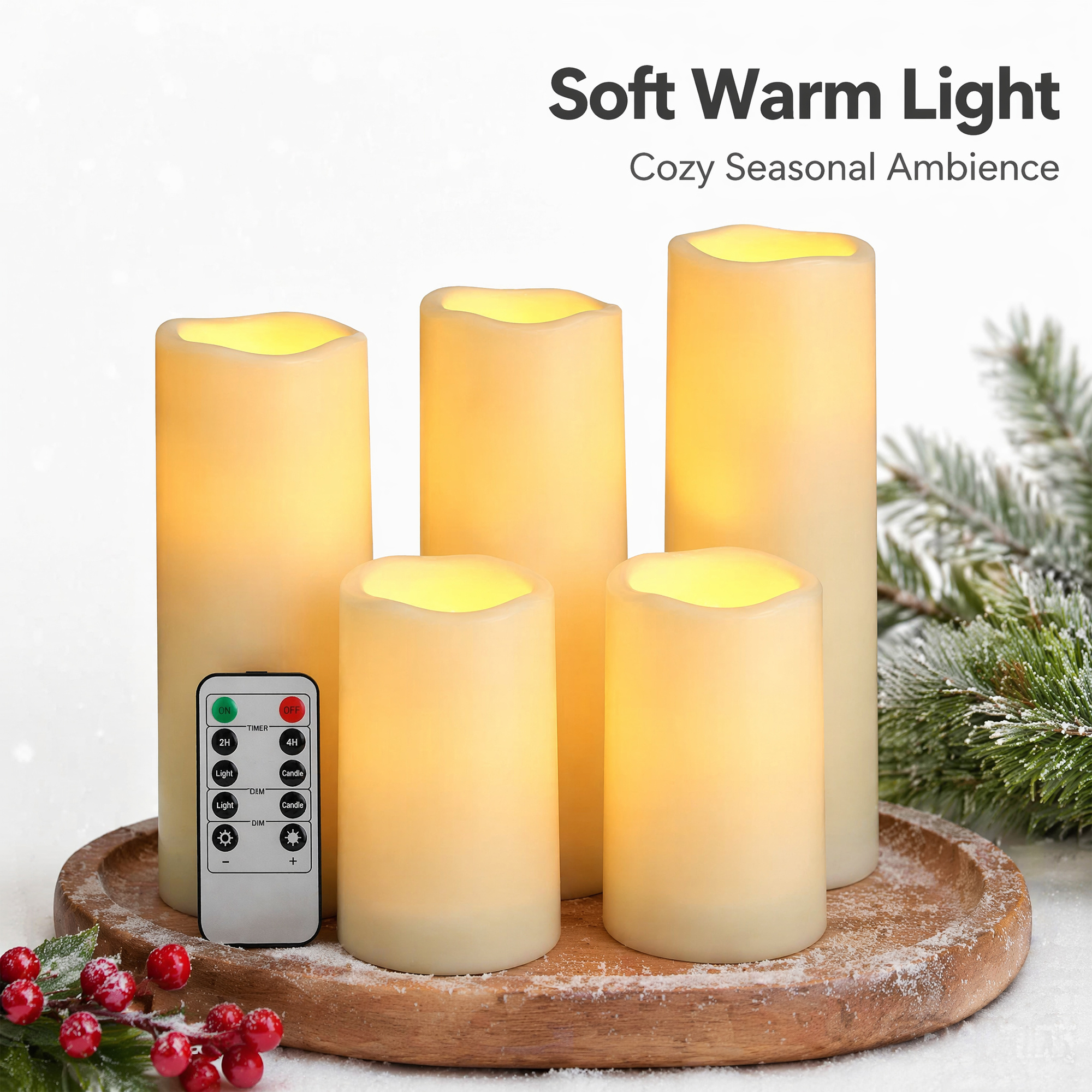 Flameless LED Pillar Candle Wa – Christmas Lights Outdoor Bewertung und Preis