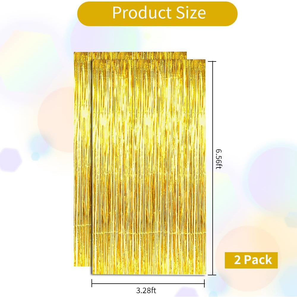 2Pack Gold Metallic Foil Tinse – Tinsel Garland Decoration Bewertung und Preis