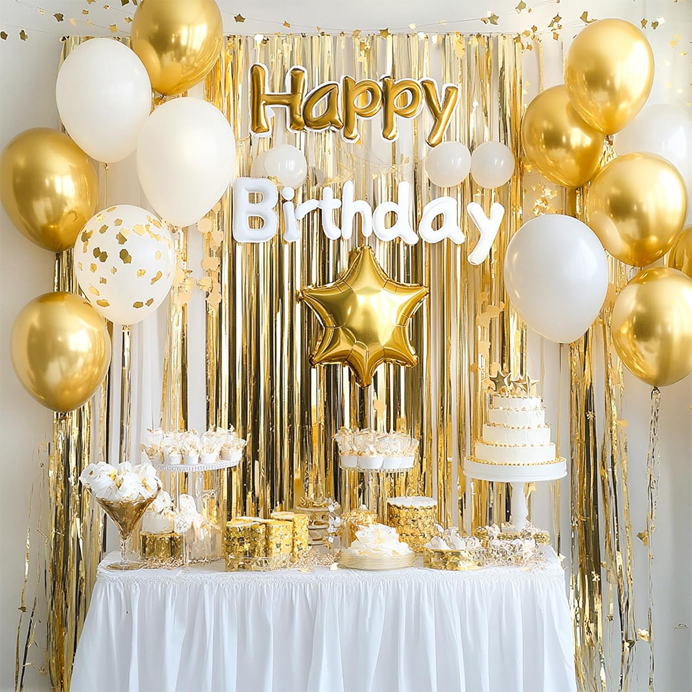 2Pack Gold Metallic Foil Tinse – Tinsel Garland Decoration Bewertung und Preis
