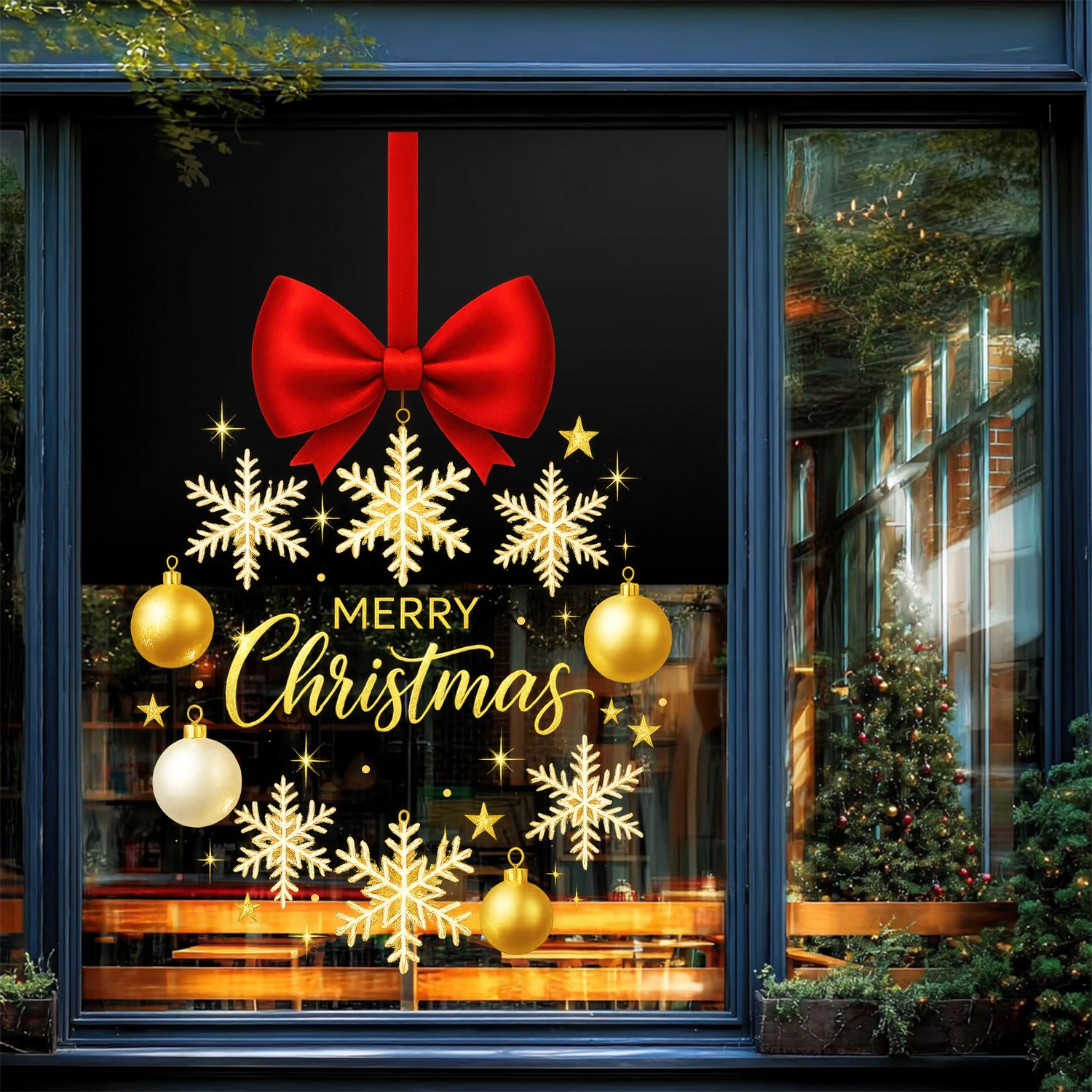 Christmas Stickers Gold Snowfl – Snowflake Window Decal Bewertung und Preis