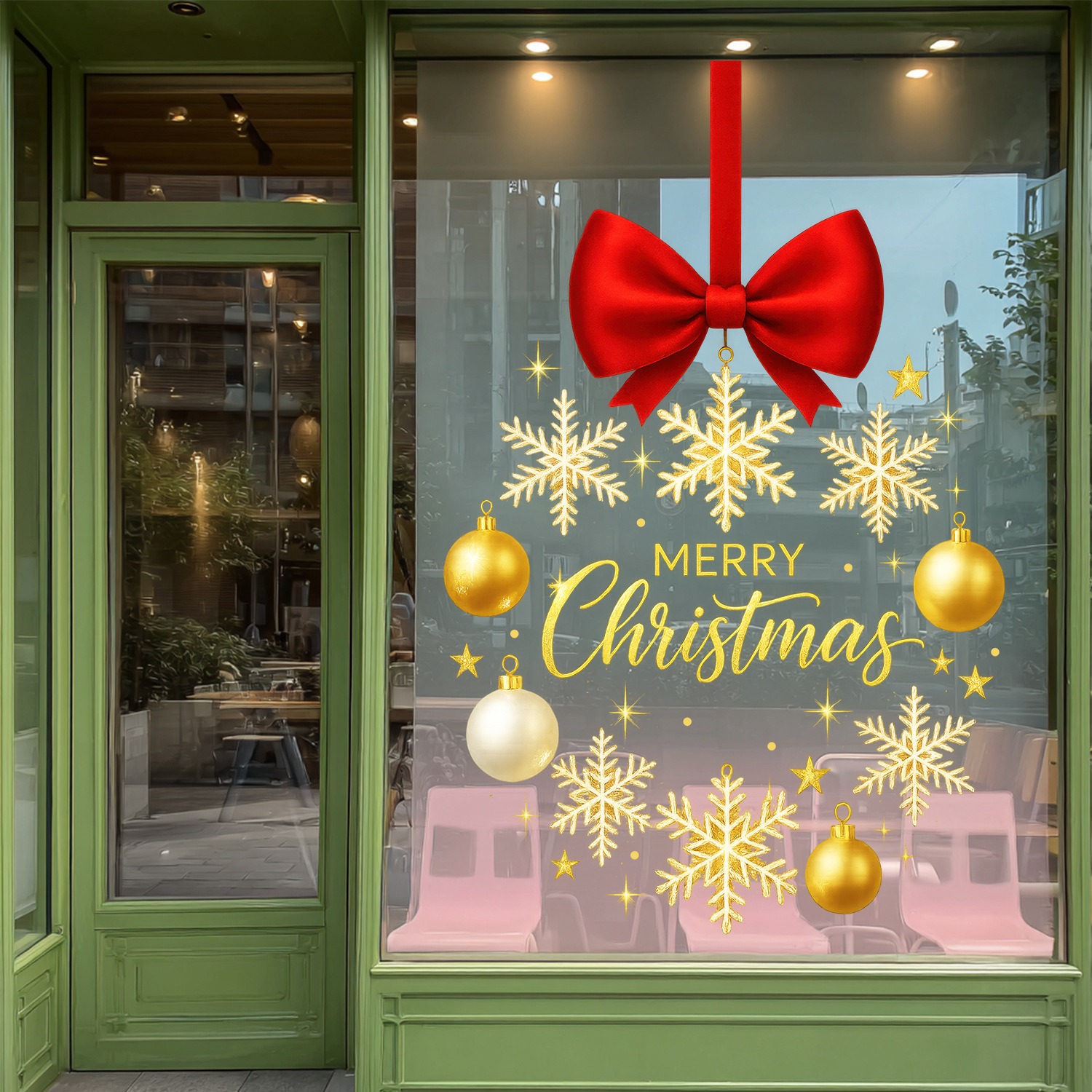 Christmas Stickers Gold Snowfl – Snowflake Window Decal Bewertung und Preis