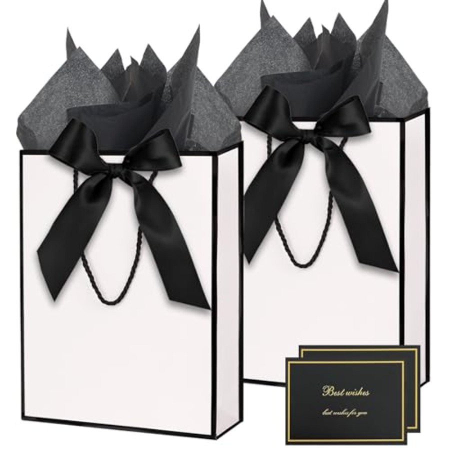 Gift Bags for Presents, 2 Pack – Ribbon Bow Gift Bewertung und Preis