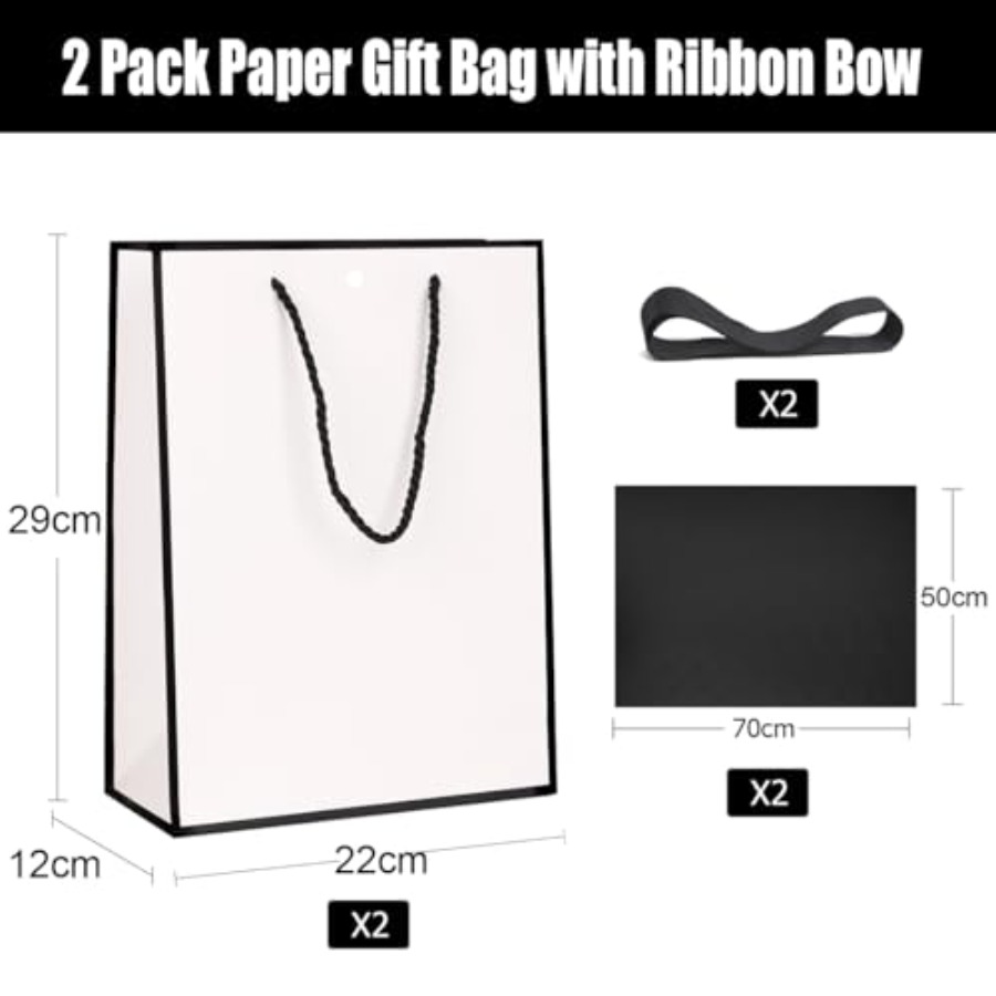 Gift Bags for Presents, 2 Pack – Ribbon Bow Gift Bewertung und Preis