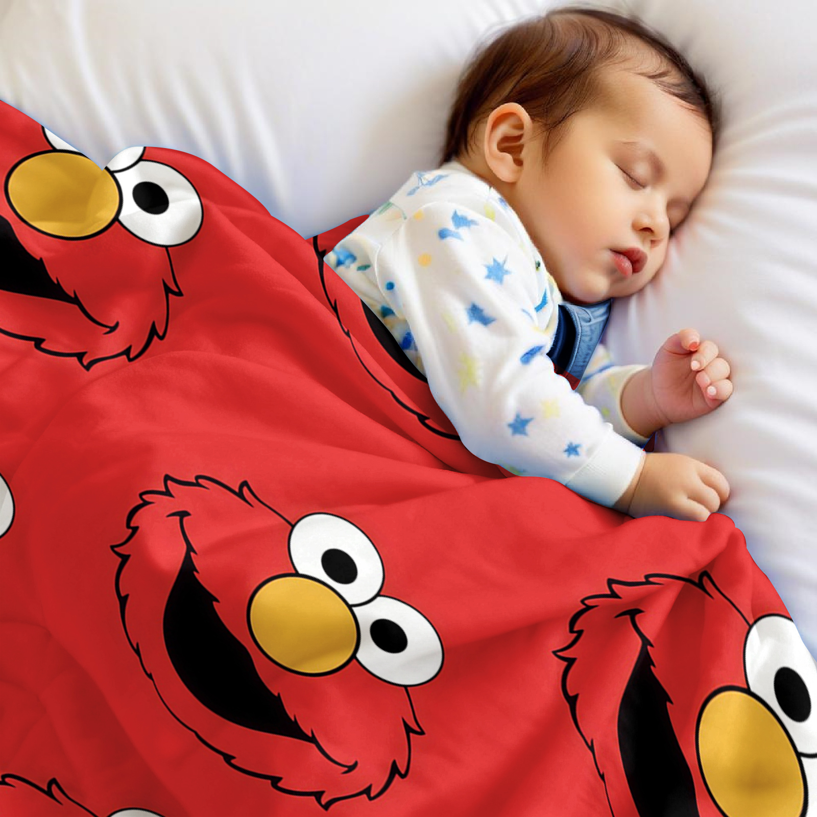 Elmo Face Cartoon Anime Print  – Christmas Throw Blanket Bewertung und Preis