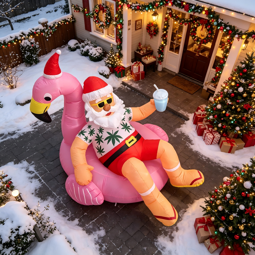 8.2FT Christmas Blow Ups Santa – Christmas Lights Outdoor Bewertung und Preis