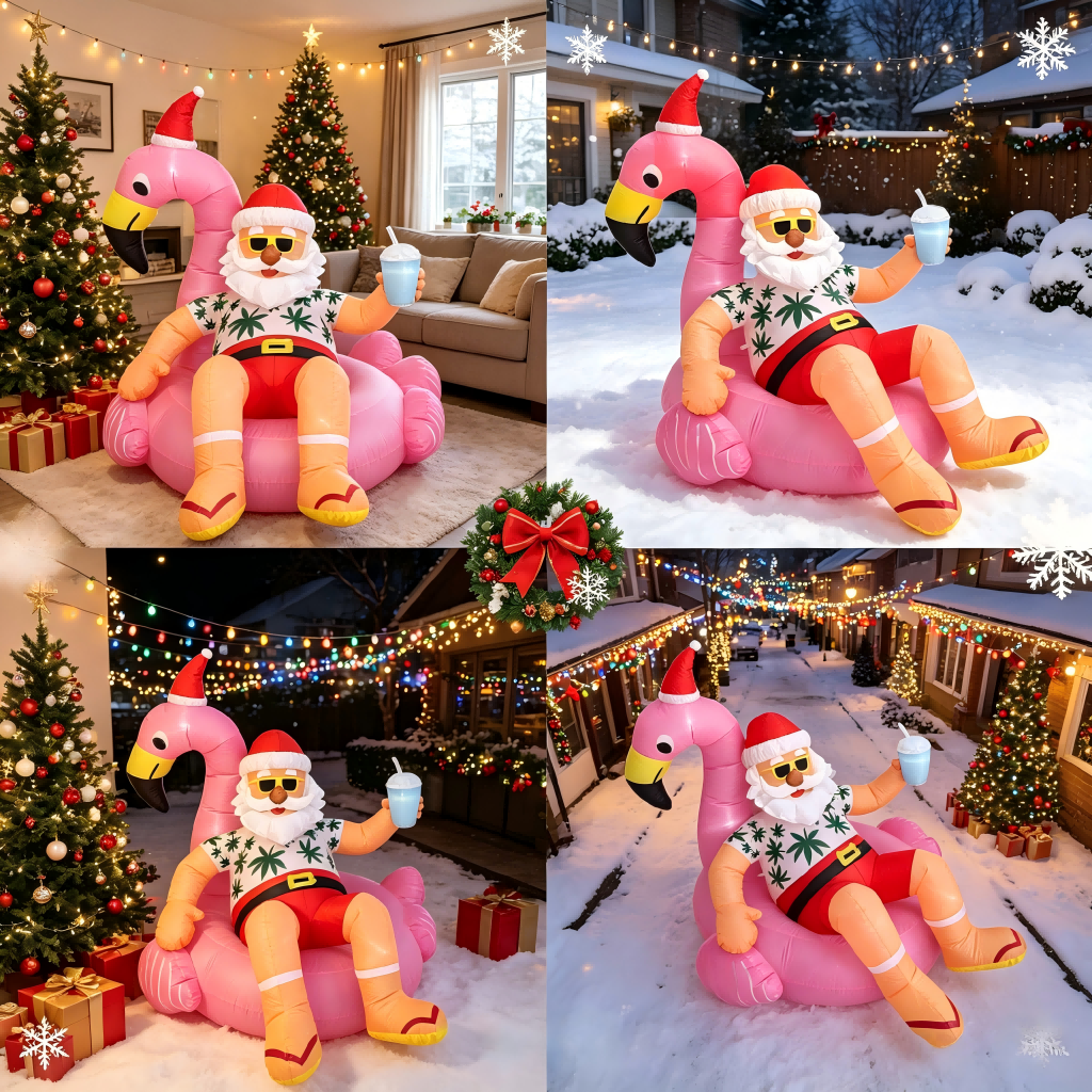 8.2FT Christmas Blow Ups Santa – Christmas Lights Outdoor Bewertung und Preis