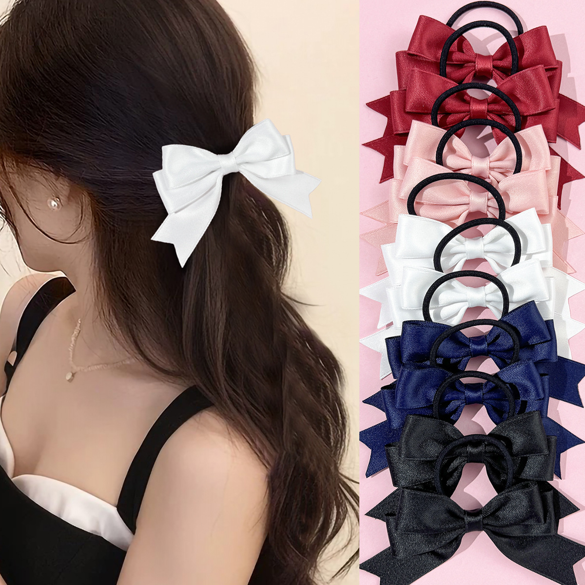 2 Pieces of Bow Hair Ties, Swe – Ribbon Bow Gift Bewertung und Preis