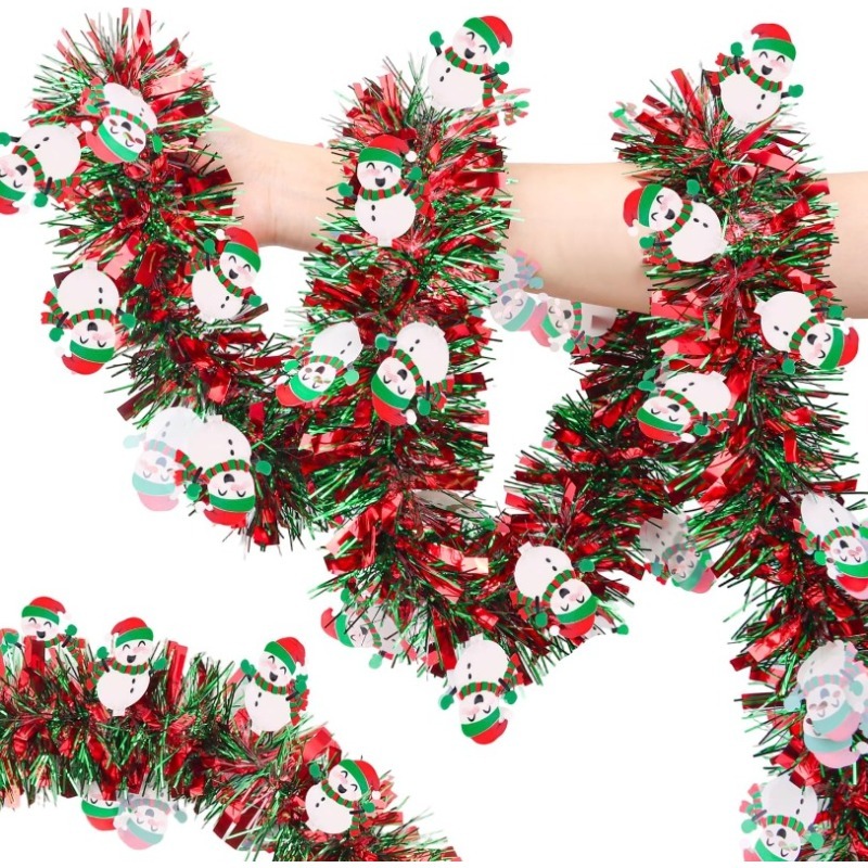 2M Red Green Christmas Tinsel  – Tinsel Garland Decoration Bewertung und Preis