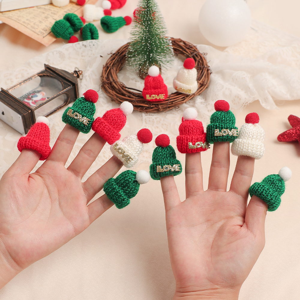 5/10Pcs Christmas Decoration M – Santa Hat Plush Bewertung und Preis