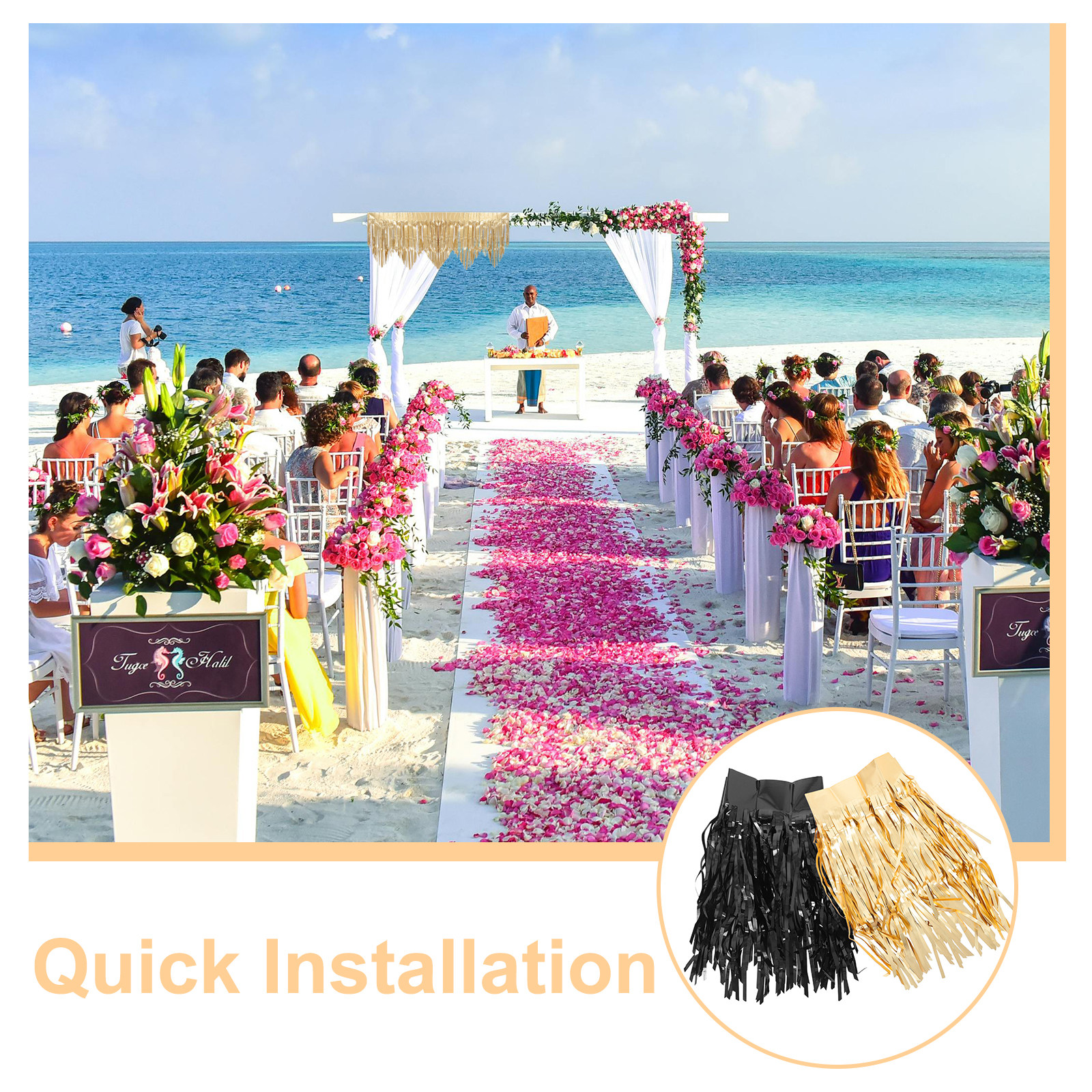 4Pcs Birthday Fringe Garland T – Tinsel Garland Decoration Bewertung und Preis