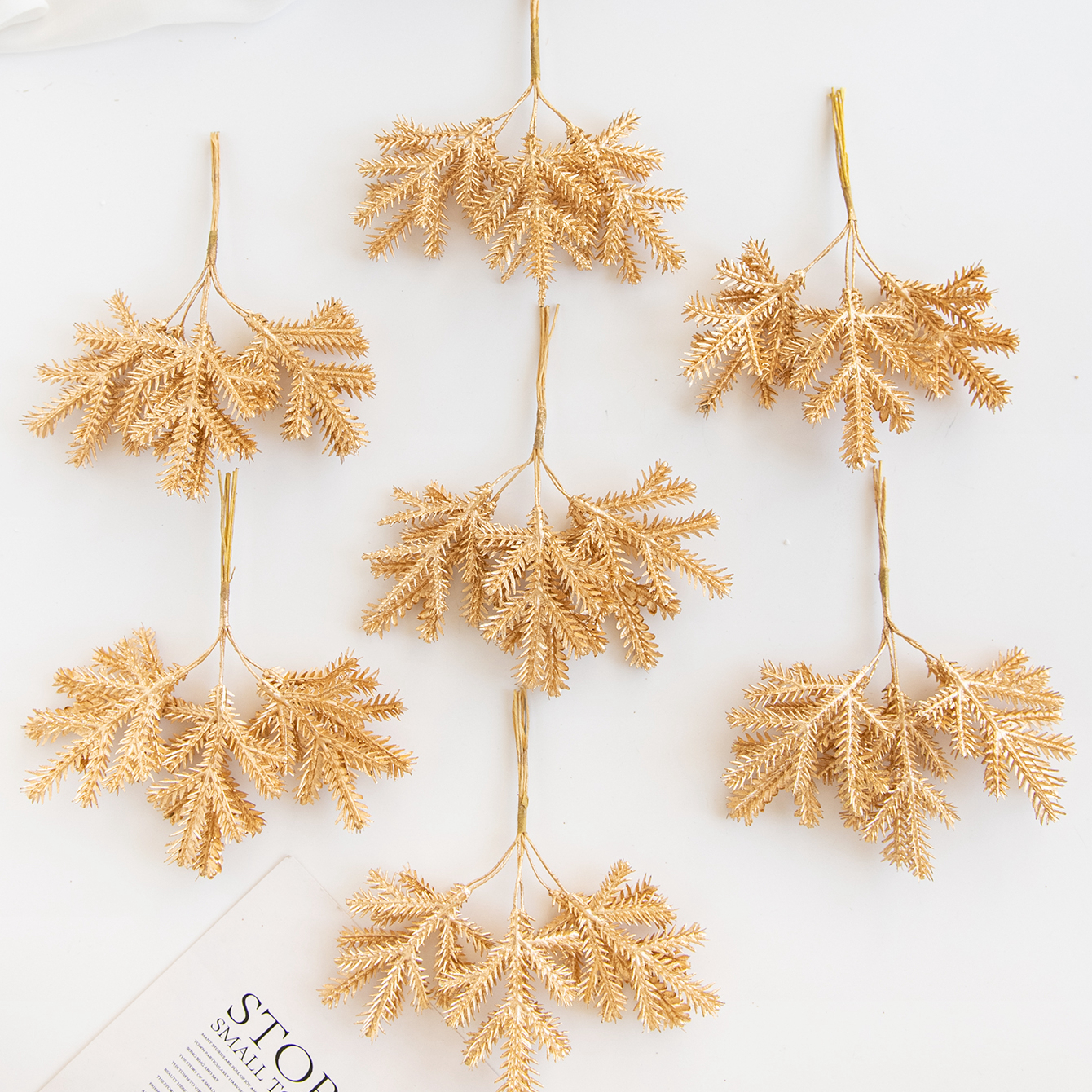 6PCS Artificial Plant Green Le – Christmas Wreath Fake Bewertung und Preis