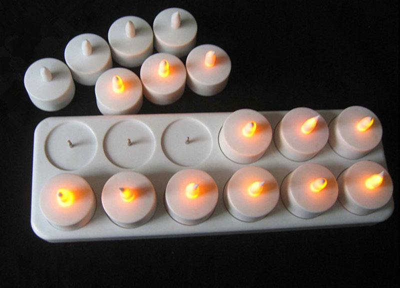 Set of 12 Rechargeable LED Can – Holiday Candle Set Bewertung und Preis