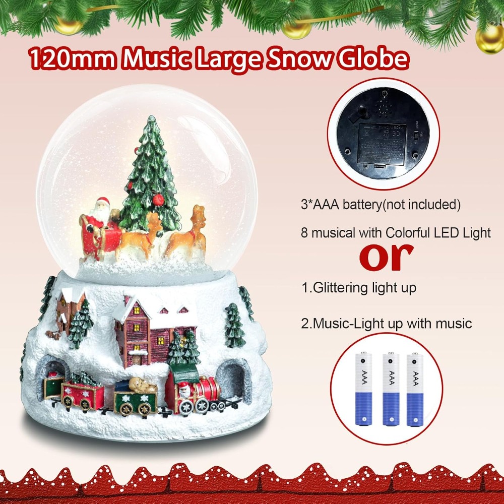5.9-Inch Musical Snow Globe wi – Snow Globe Musical Bewertung und Preis