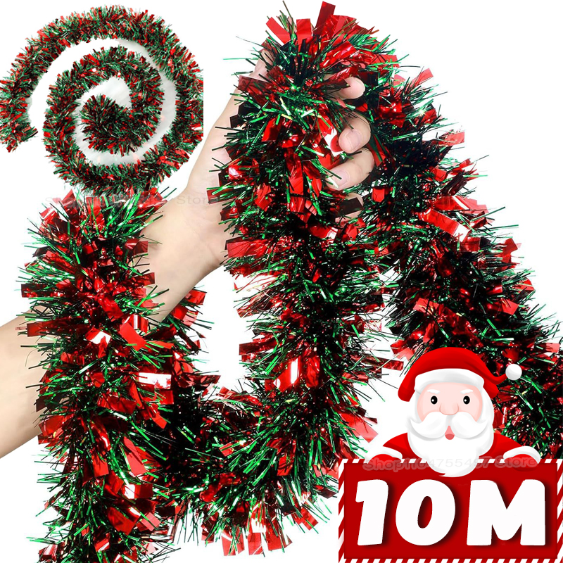 2/10M Christmas Tinsel Garland – Tinsel Garland Decoration Bewertung und Preis