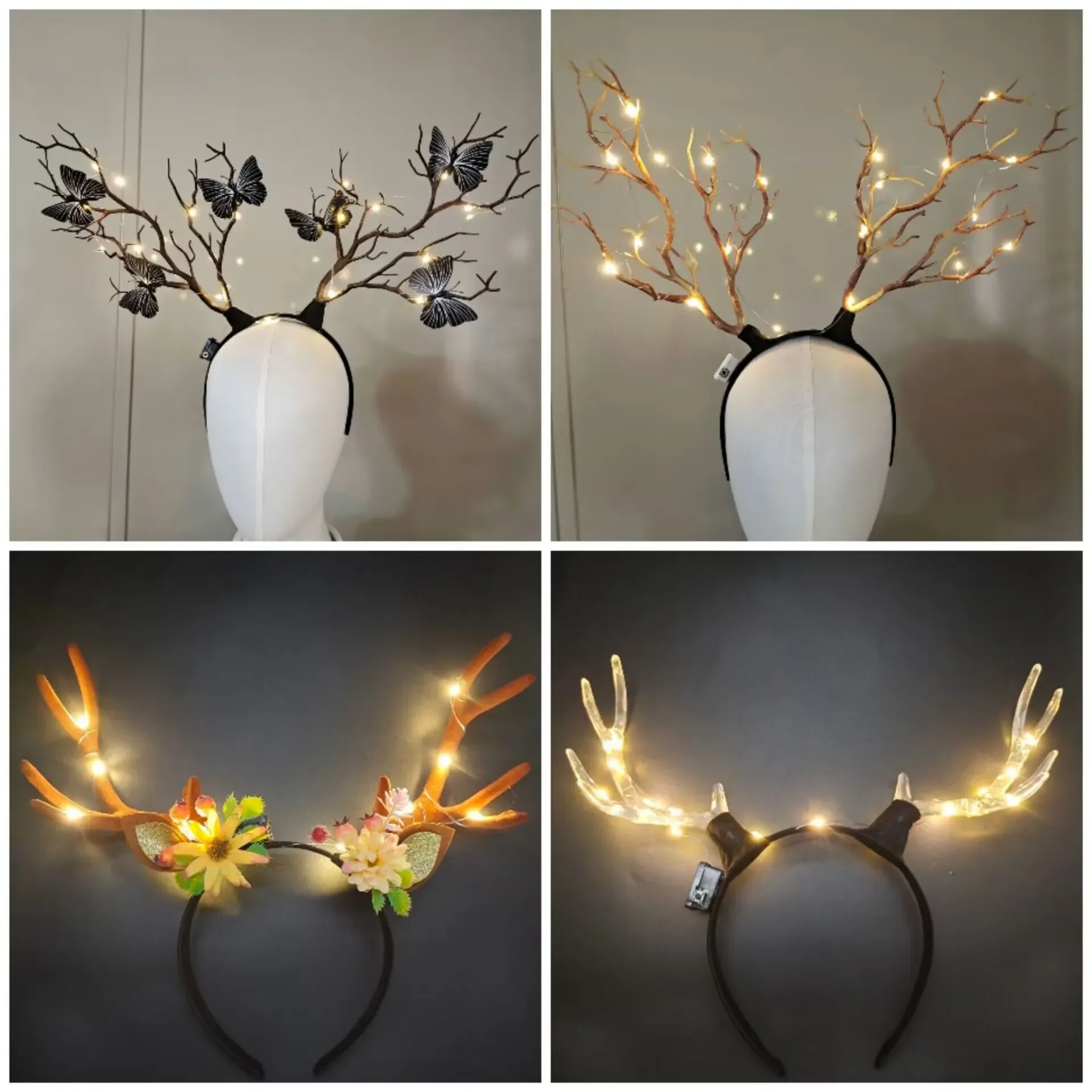Women Girls Light Up Glowing R – Reindeer Antlers Headband Bewertung und Preis