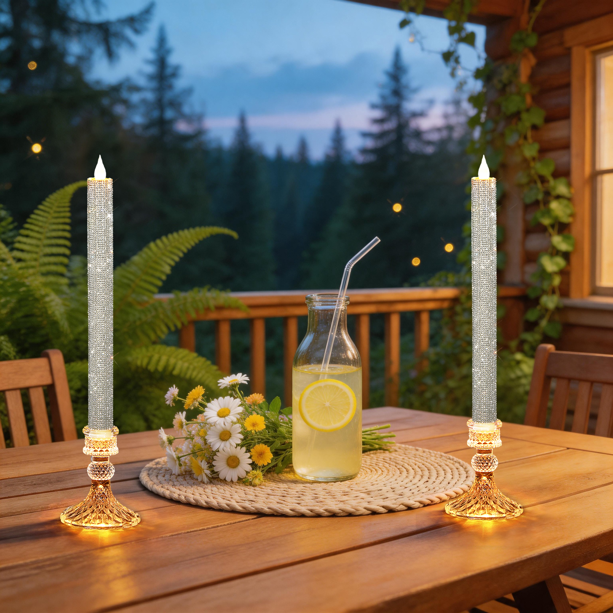 Flameless Taper Candle Set of  – Holiday Candle Set Bewertung und Preis