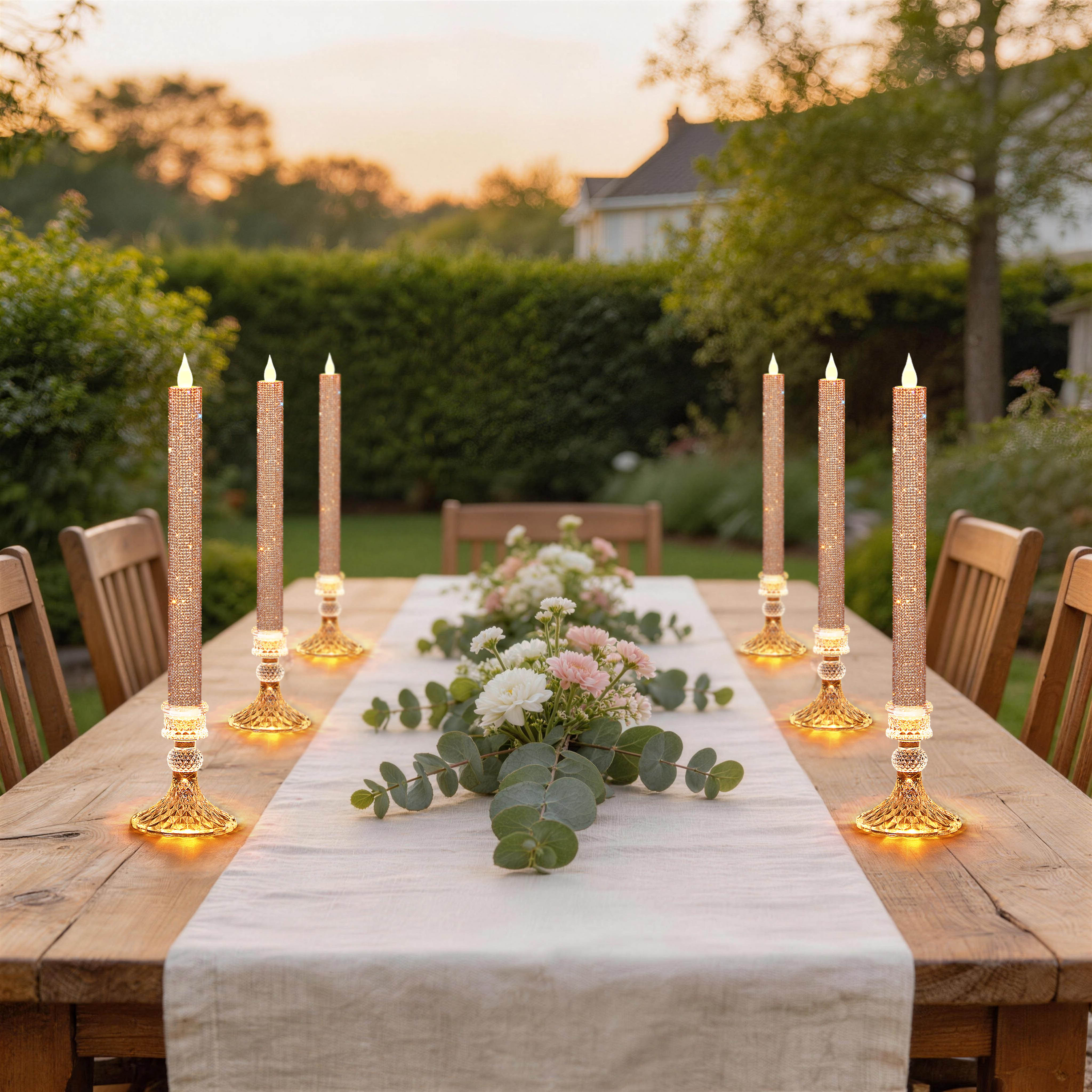 Flameless Taper Candle Set of  – Holiday Candle Set Bewertung und Preis
