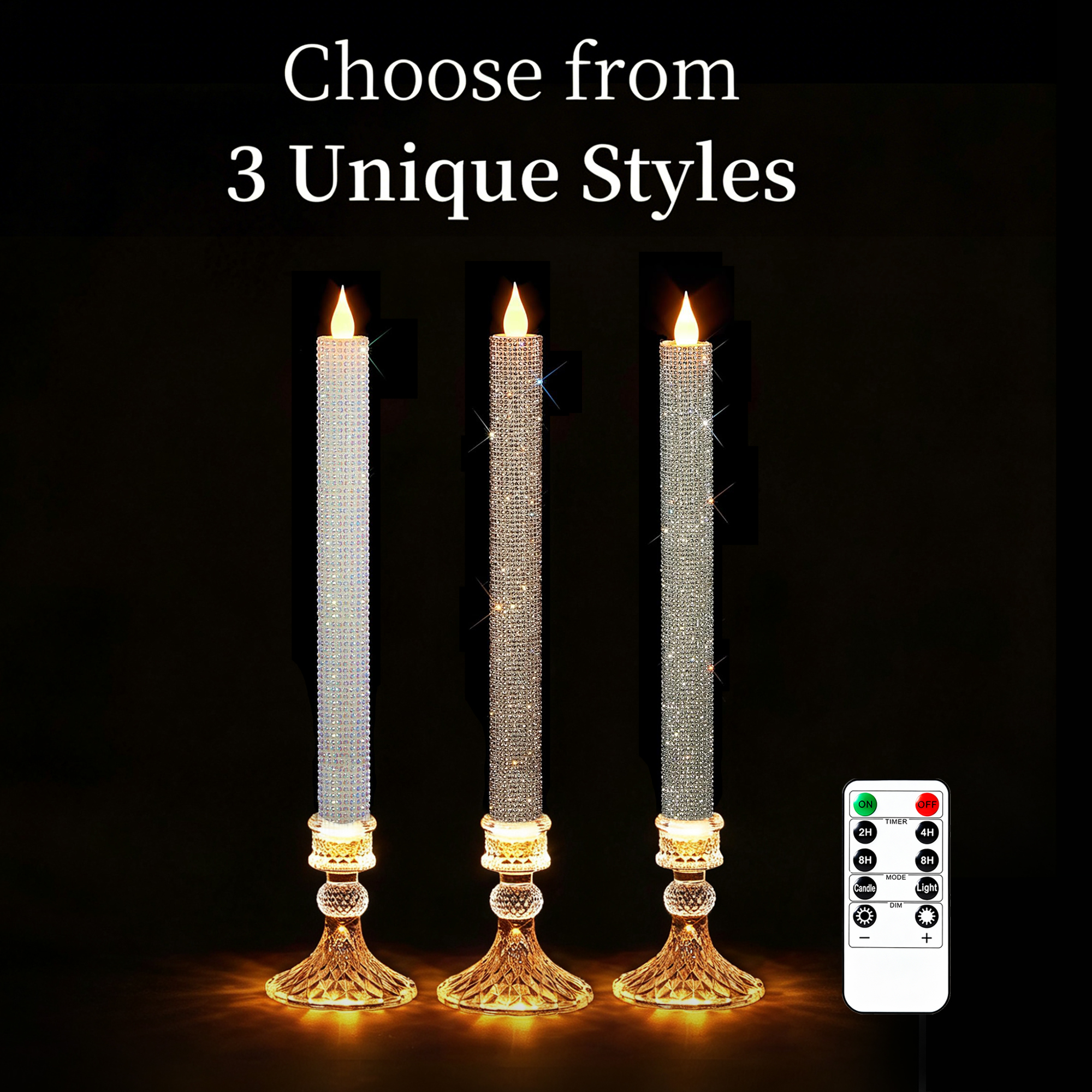 Flameless Taper Candle Set of  – Holiday Candle Set Bewertung und Preis