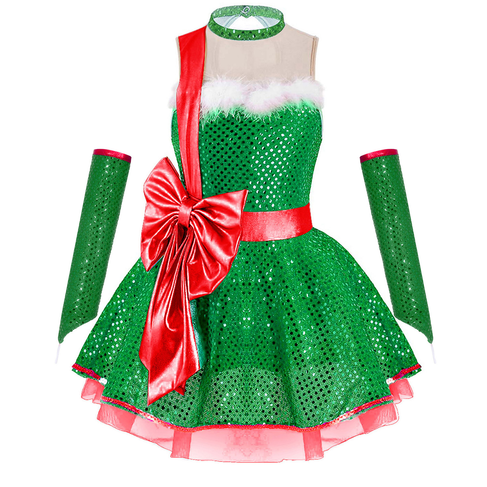 Teen Girls Christmas Sleeveles – Elf Costume Christmas Bewertung und Preis