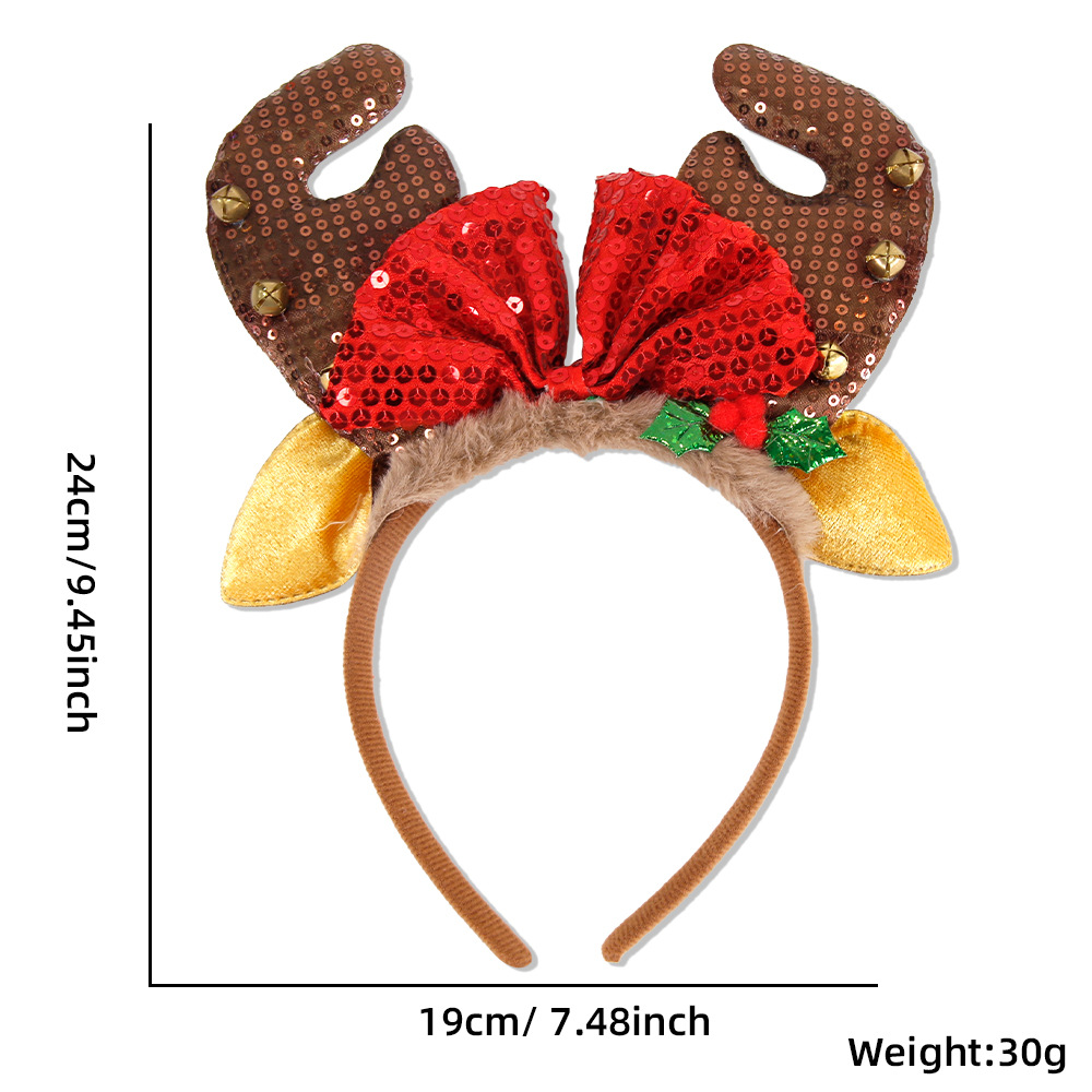 1 Piece/5Pcs Funny Santa Claus – Reindeer Antlers Headband Bewertung und Preis
