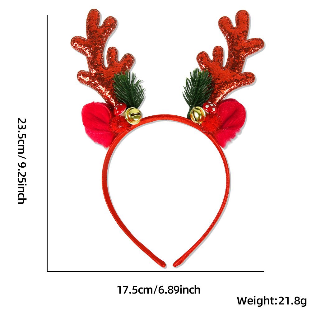 1 Piece/5Pcs Funny Santa Claus – Reindeer Antlers Headband Bewertung und Preis