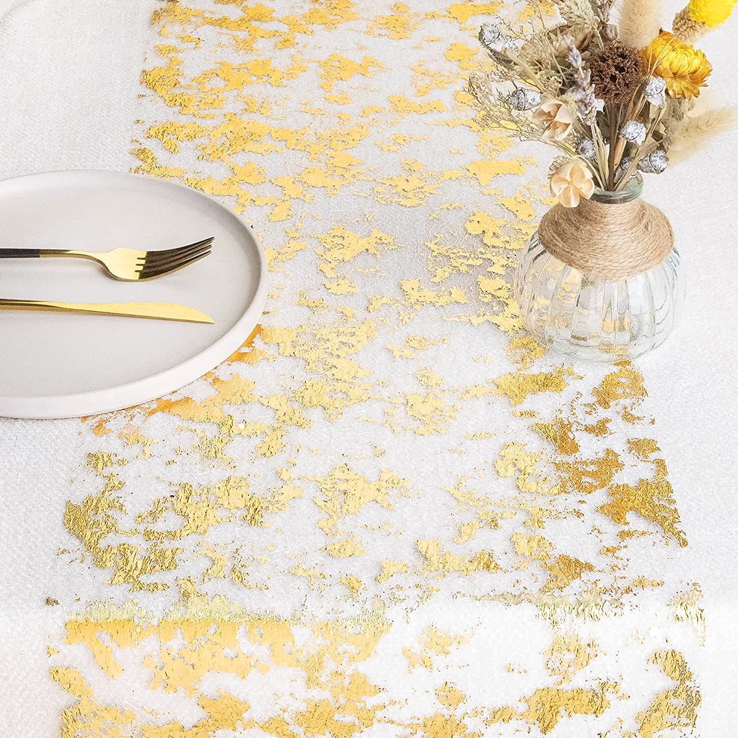Sparkle Metallic Gold Thin Tab – Christmas Table Runner Bewertung und Preis