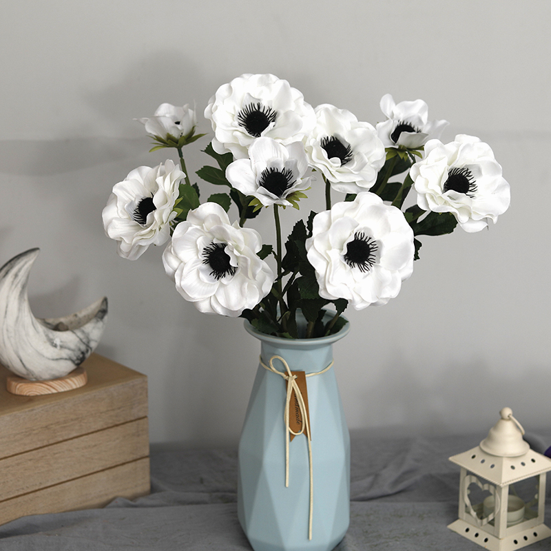 New 3 Heads Anemone Fake Flowe – Christmas Wreath Fake Bewertung und Preis