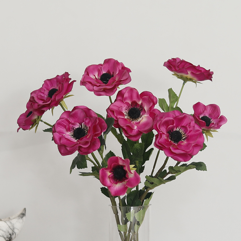 New 3 Heads Anemone Fake Flowe – Christmas Wreath Fake Bewertung und Preis