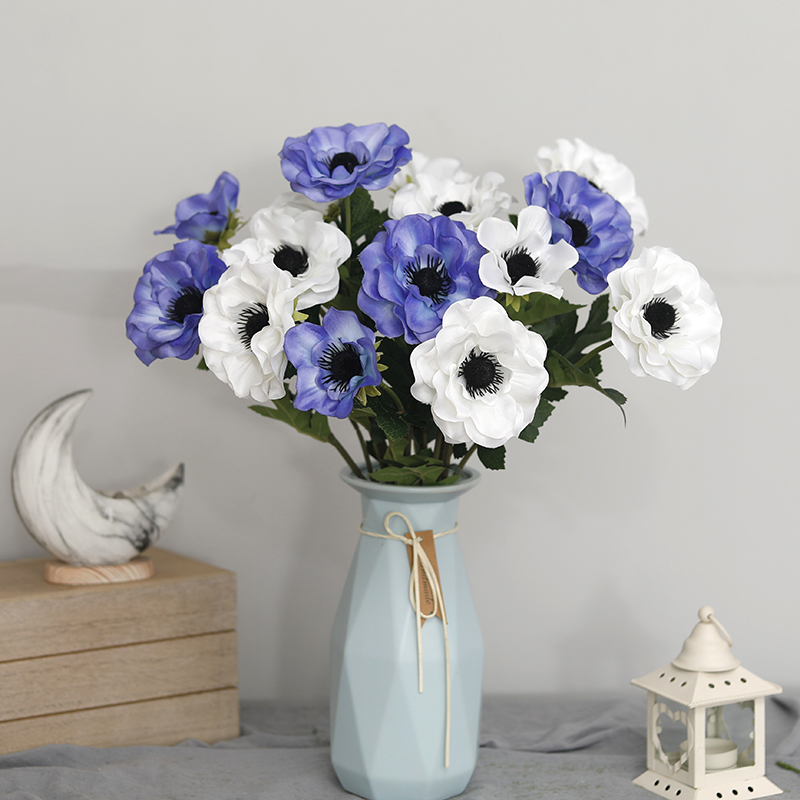 New 3 Heads Anemone Fake Flowe – Christmas Wreath Fake Bewertung und Preis