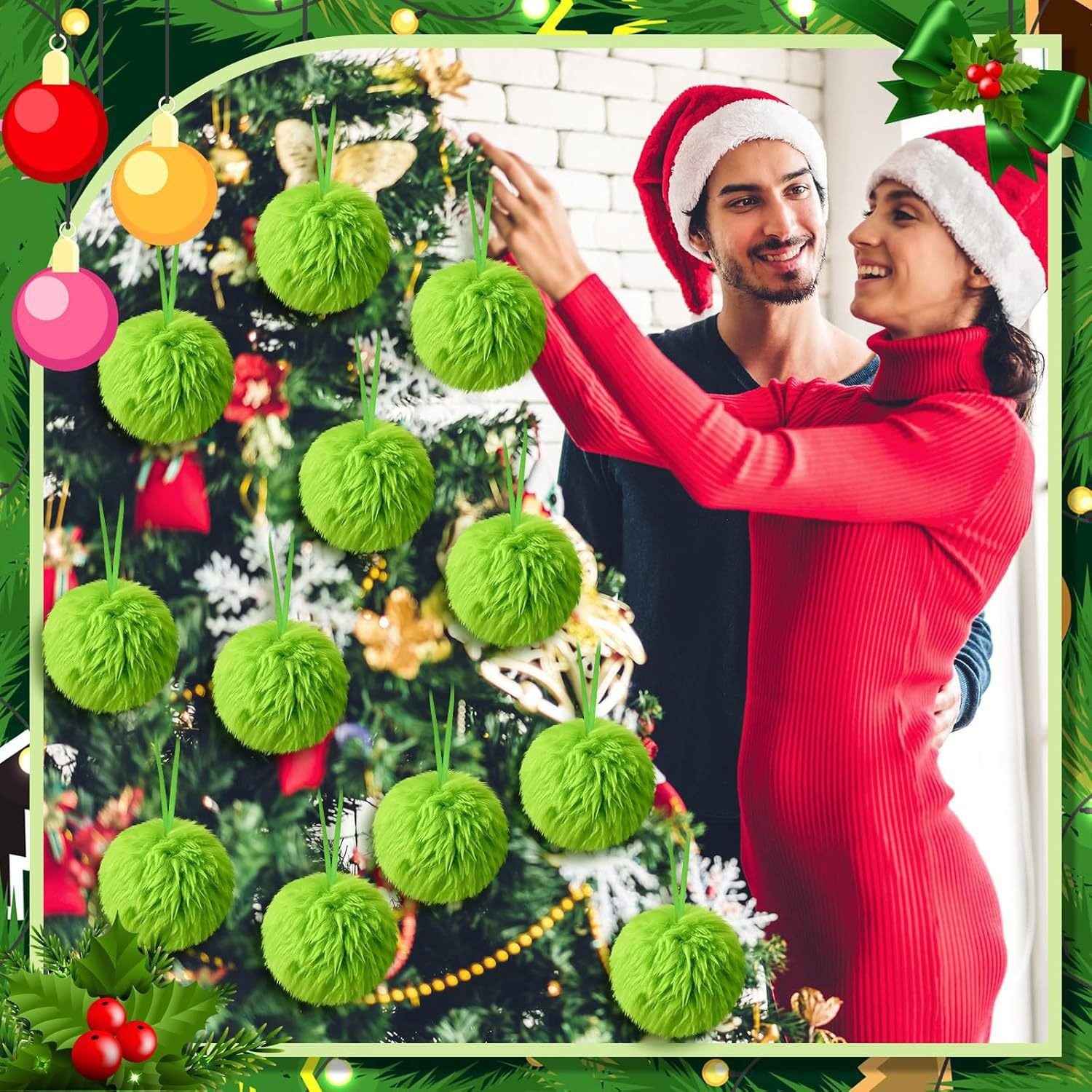 Christmas Green Long Plush Bal – Santa Hat Plush Bewertung und Preis