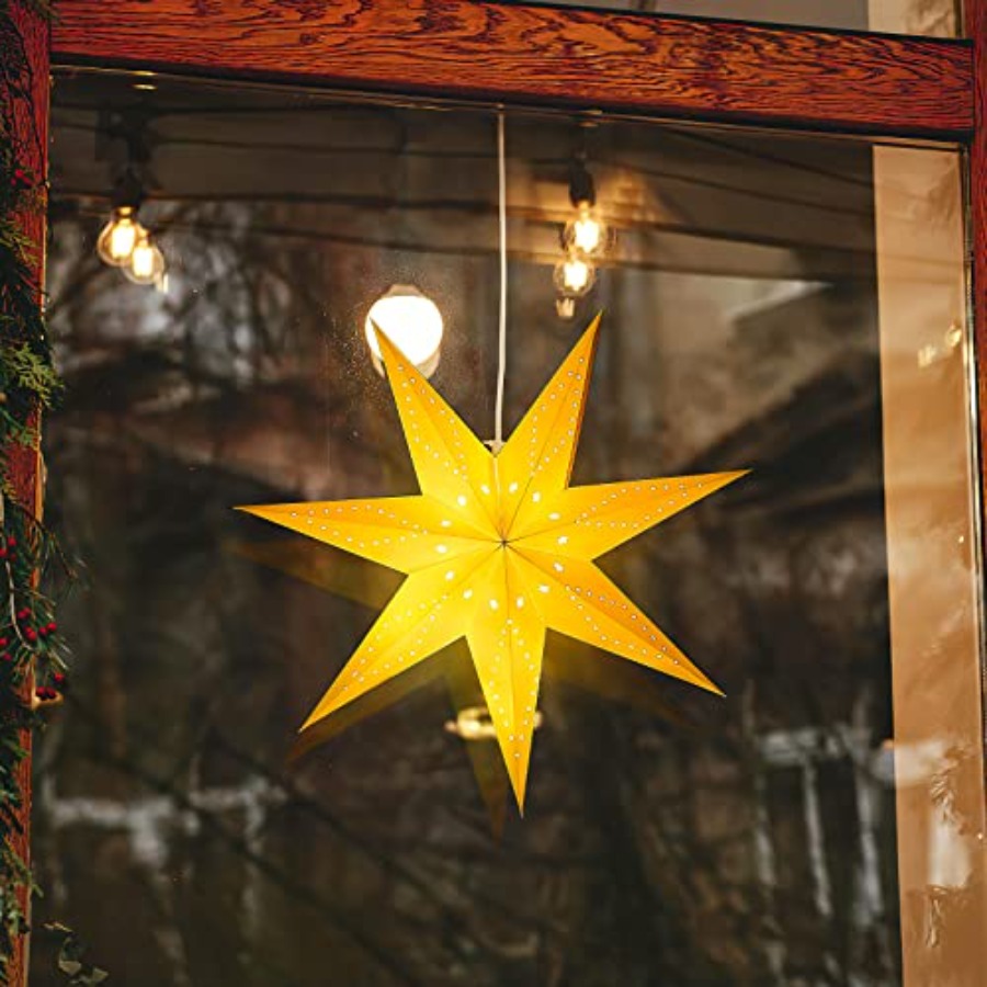 Paper Star Lantern Lamp Shade  – Star Tree Topper Bewertung und Preis