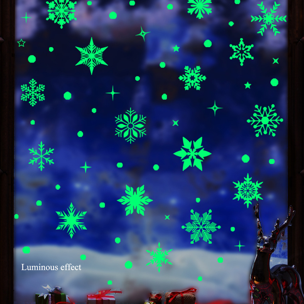Colorful Luminous Snowflakes W – Snowflake Window Decal Bewertung und Preis
