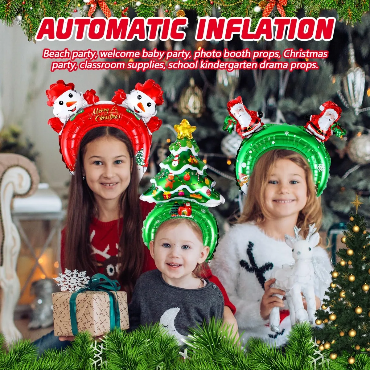 Christmas Inflatable Headbands – Reindeer Antlers Headband Bewertung und Preis