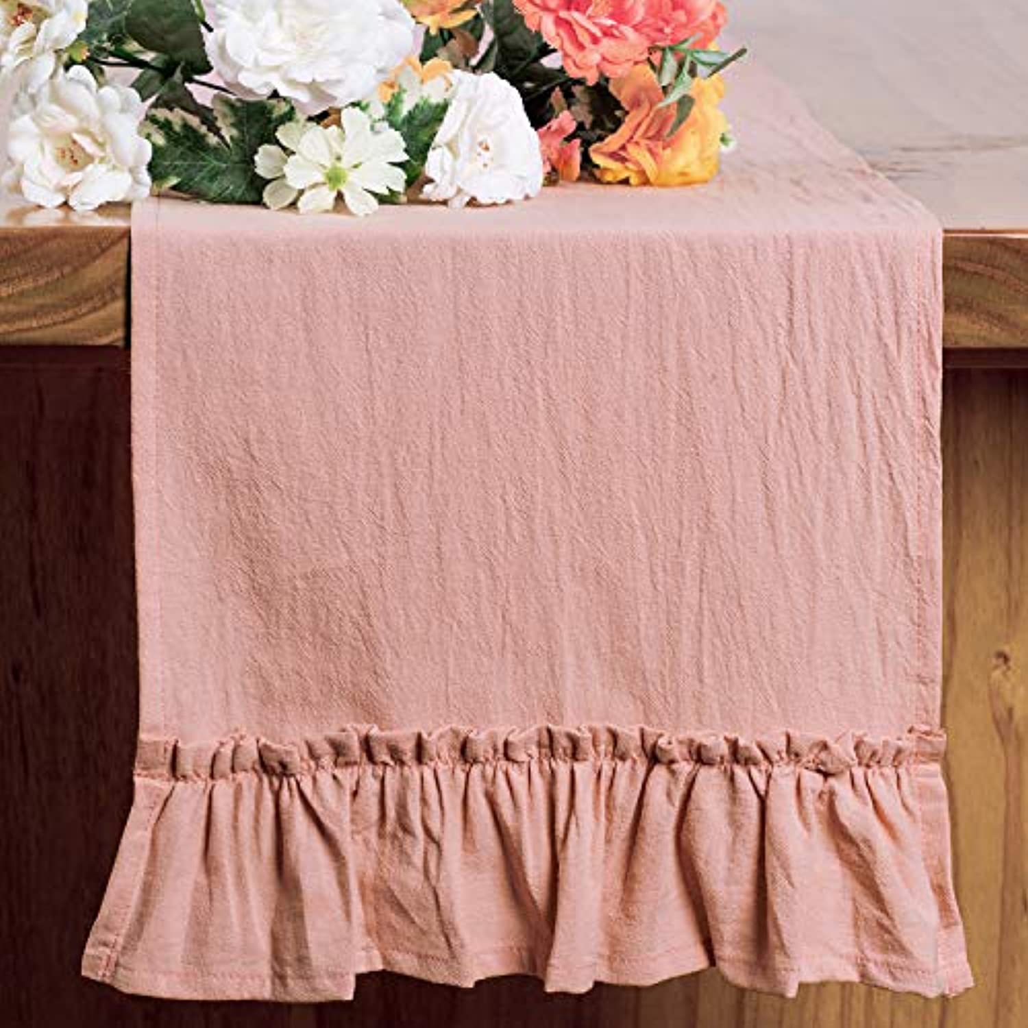 Cotton Ruffles Table Runner Ev – Christmas Table Runner Bewertung und Preis