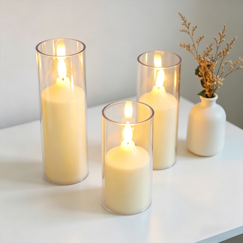 3pcs/ Set LED Flameless Flicke – Holiday Candle Set Bewertung und Preis