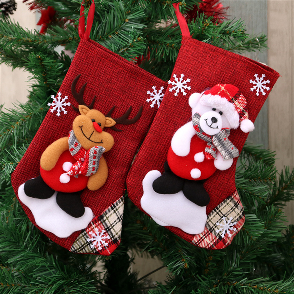Linen Christmas Stockings Gift – Christmas Stocking Hanging Bewertung und Preis