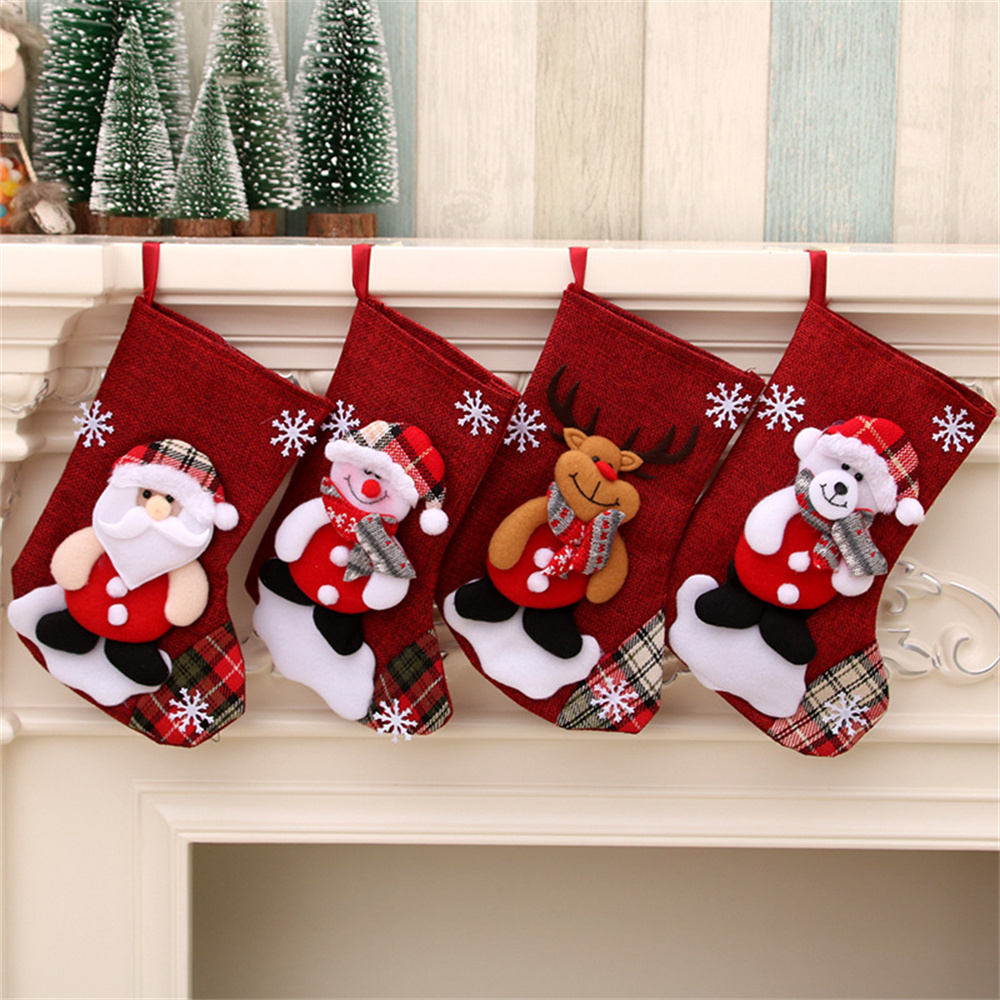 Linen Christmas Stockings Gift – Christmas Stocking Hanging Bewertung und Preis