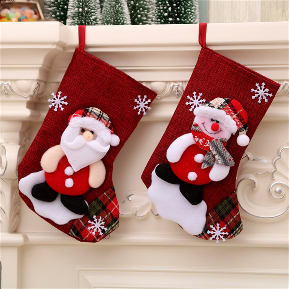 Linen Christmas Stockings Gift – Christmas Stocking Hanging Bewertung und Preis