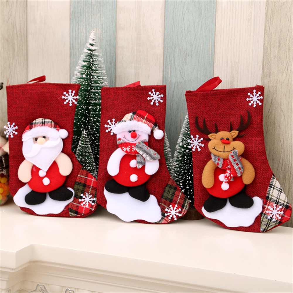 Linen Christmas Stockings Gift – Christmas Stocking Hanging Bewertung und Preis