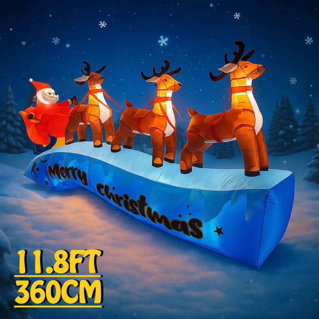 11.8FT Santa Claus Reindeer Sl – Christmas Lights Outdoor Bewertung und Preis