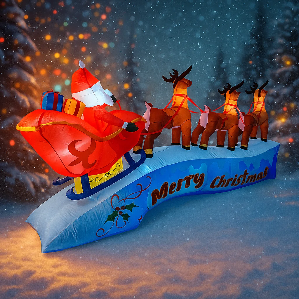 11.8FT Santa Claus Reindeer Sl – Christmas Lights Outdoor Bewertung und Preis