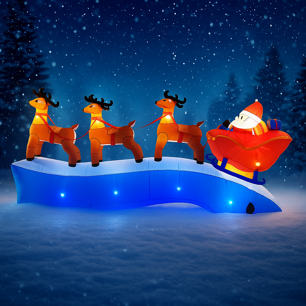 11.8FT Santa Claus Reindeer Sl – Christmas Lights Outdoor Bewertung und Preis