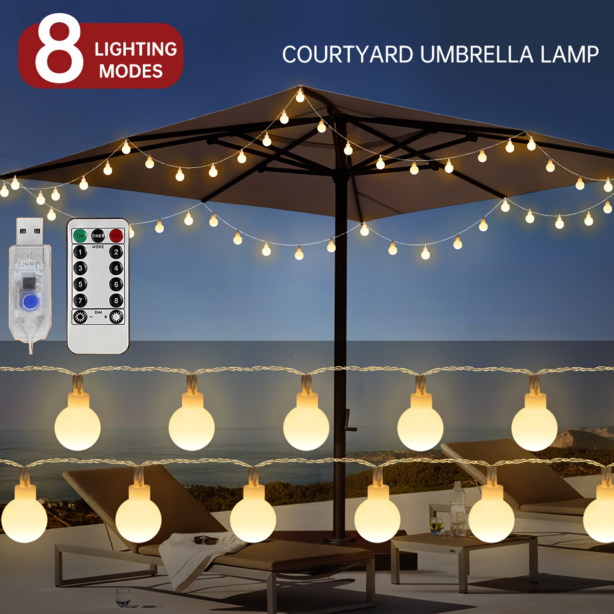 USB LED Ball String Lights 6M  – Led Fairy String Lights Bewertung und Preis